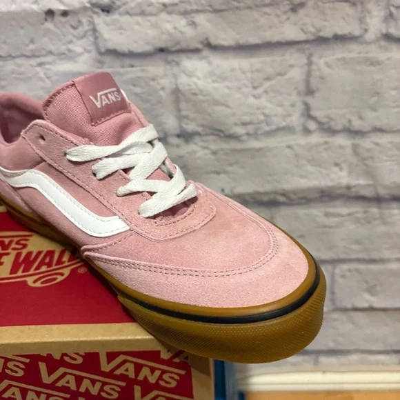 Vans Brooklyn Ls Suede Sneakers Girls Size 5 - Picture 3 of 10